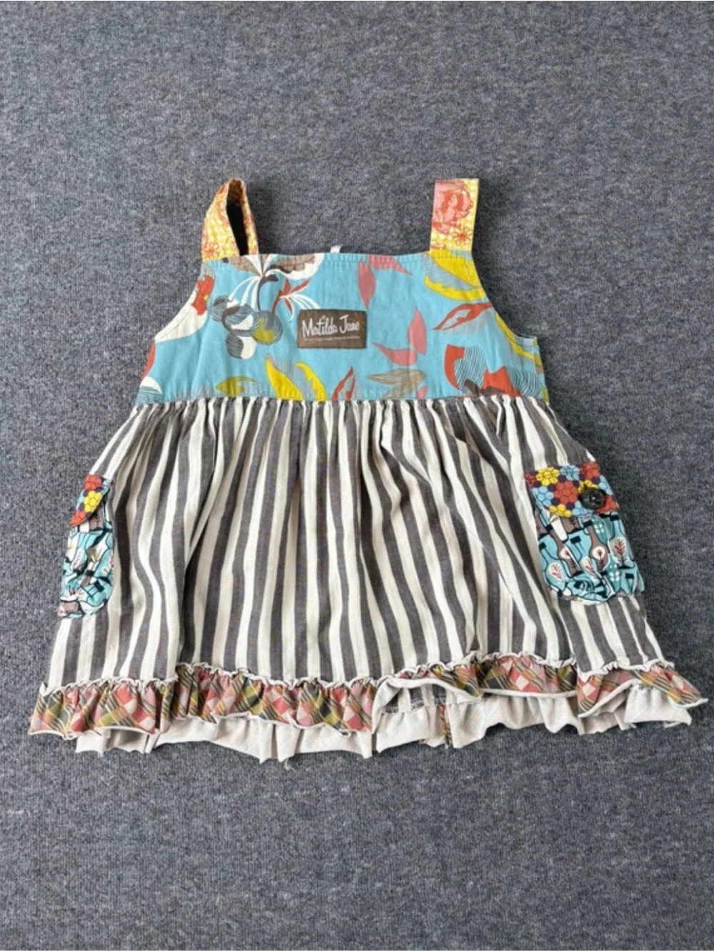 Matilda Jane Girls 6 Farm Cottagecore Whimsy Prairie Skirt & Tunic/Lap Dress